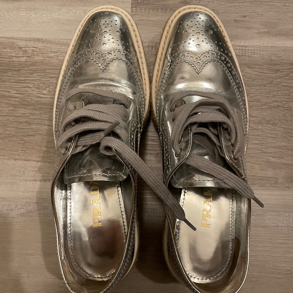 Prada Silver Shoe